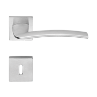 Ala Mortise Handle on Rose in Satin Chr